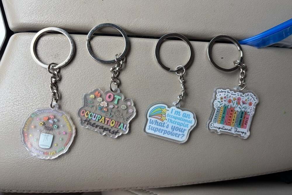 Occupational Therapy Acrylic Keychain Set (4-Piece)